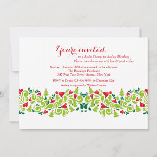 Amor en Navidades Invitación a la ducha
