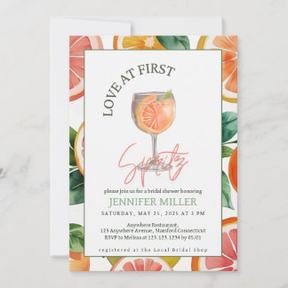 Amor en primera invitación a Spritz