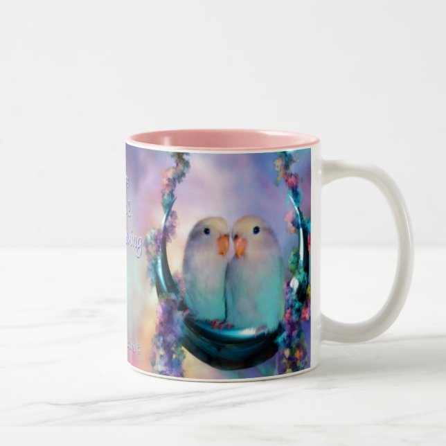 Amor en una taza del oscilación de la luna (Derecha)