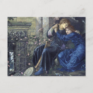 Amor entre las ruinas, tarjeta postal de Edward Bu