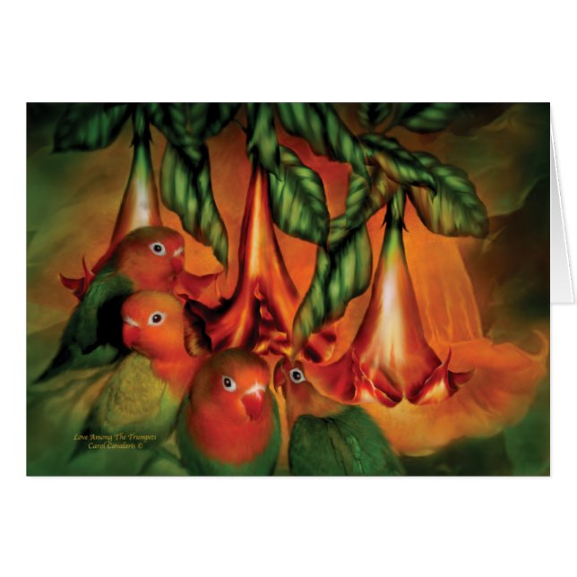 Amor entre las trompetas ArtCard (Anverso (Horizontal))