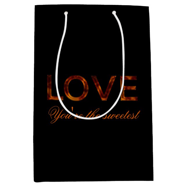 'Amor, eres la bolsa de regalo más dulce' (Anverso)