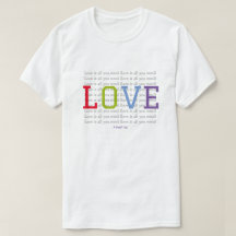 AMOR (es todo lo que necesitas) - Una camiseta del