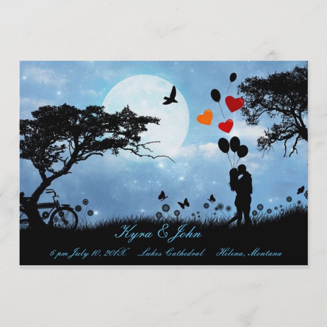 Amor escénico bajo el boda lunar (Anverso)