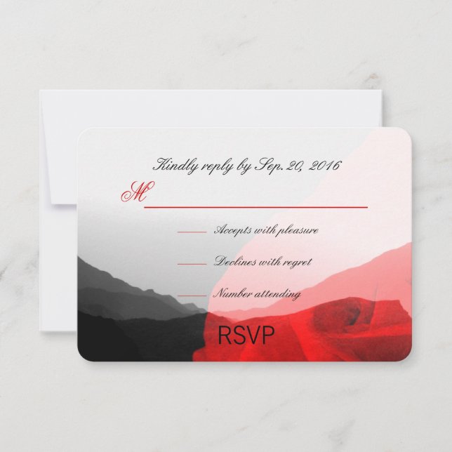 Amor eterno/Cordillera Rojo Rose RSVP (Anverso)