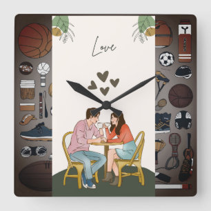 "Amor eterno: Juego de relojes de pareja"