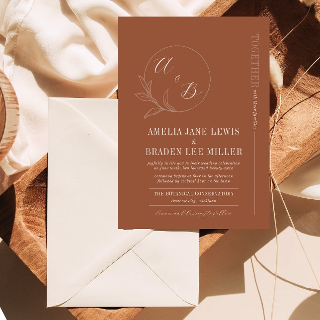 Amor eterno | Terracota | Invitación de boda (Subido por el creador)