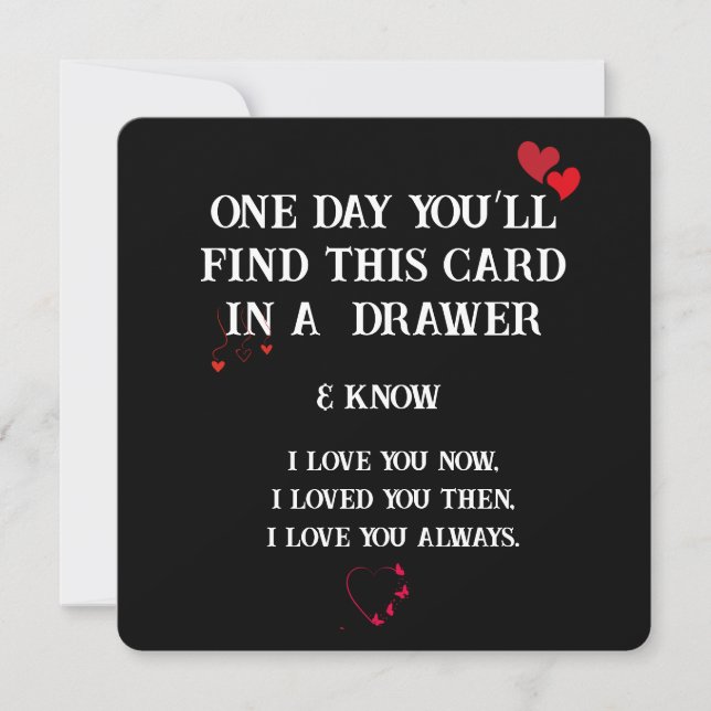 Amor eterno: Una tarjeta de Keepsake para cada oca (Anverso)