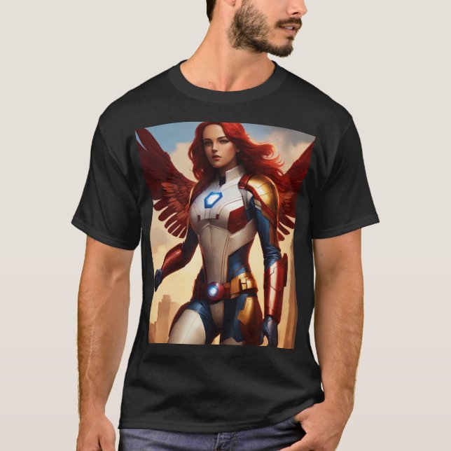 "Amor exprimido: camiseta de Apple roja al estilo  (Anverso)