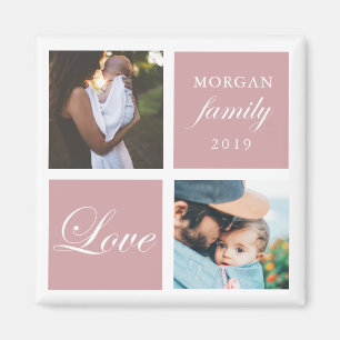 Amor familiar   Imán fotográfico personalizado