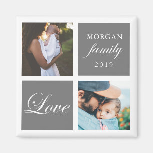 Amor familiar Imán fotográfico personalizado