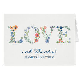 Amor Floral Gracias Nota