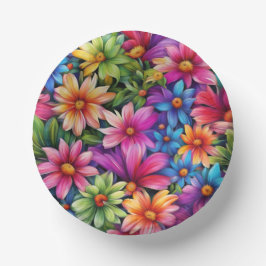 Amor Floral - Plato de Papel