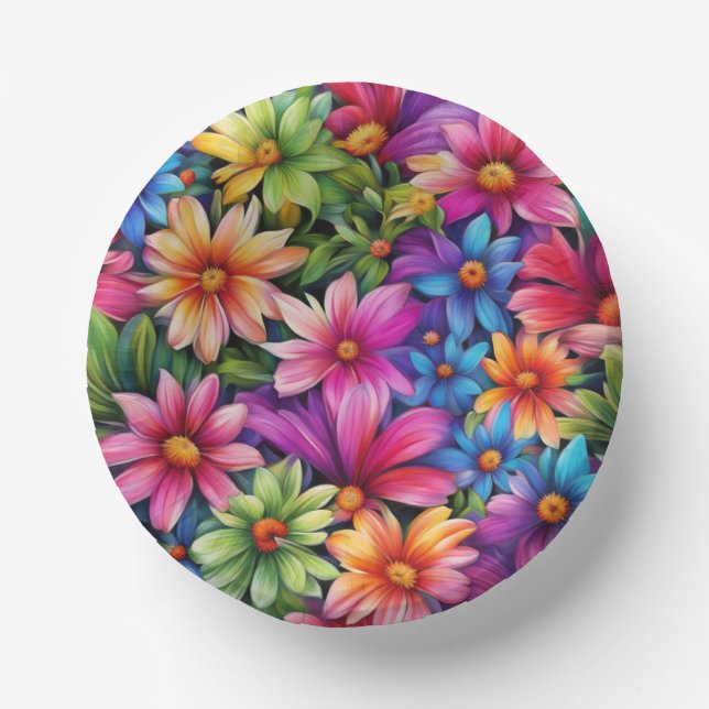 Amor Floral - Plato de Papel (Anverso)