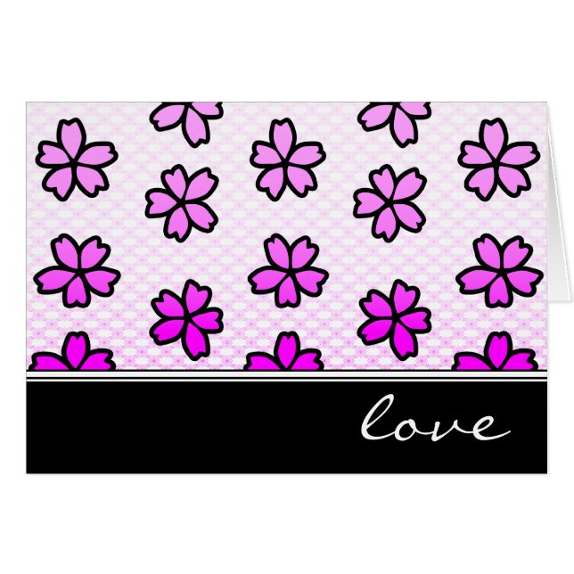 amor : floral retro: (Anverso (Horizontal))