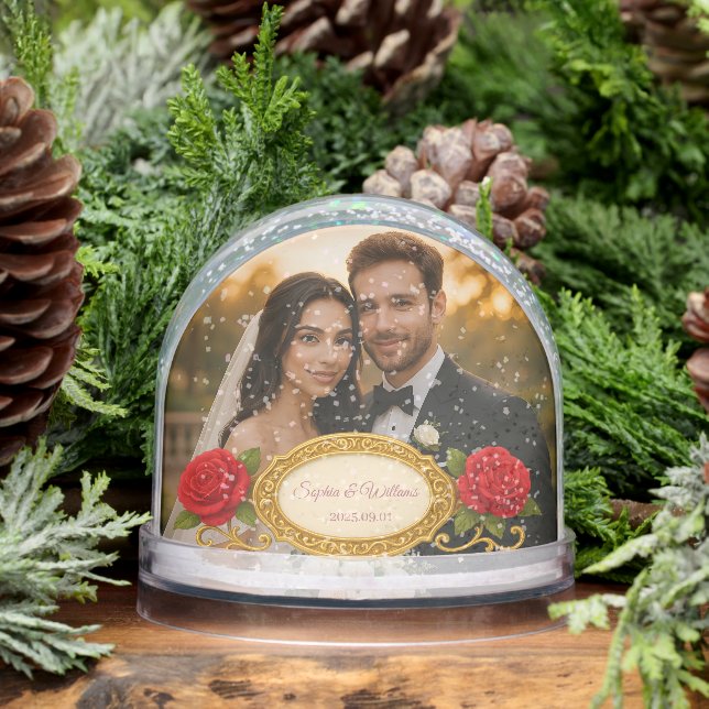 Amor Foto Keepsake Elegante Rosa Recuerdos florale (Invierno)