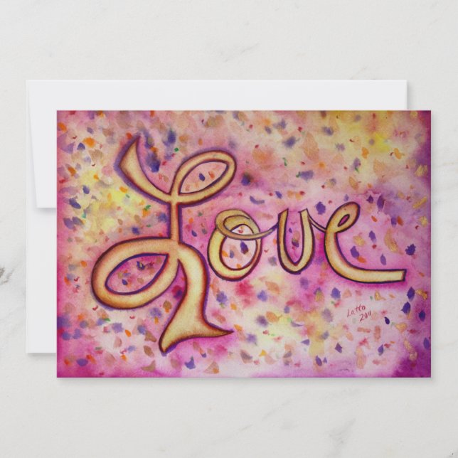 Amor Glamoroso Rosa Invitaciones o Invitaciones (Anverso)