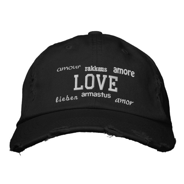 Amor - Gorra bordado (Anverso)