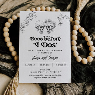 Amor gótico Halloween Parejas Ducha Invitación