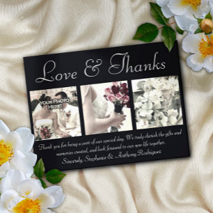 Amor/Gracias Boda Personalizada Gracias Tarjeta 3