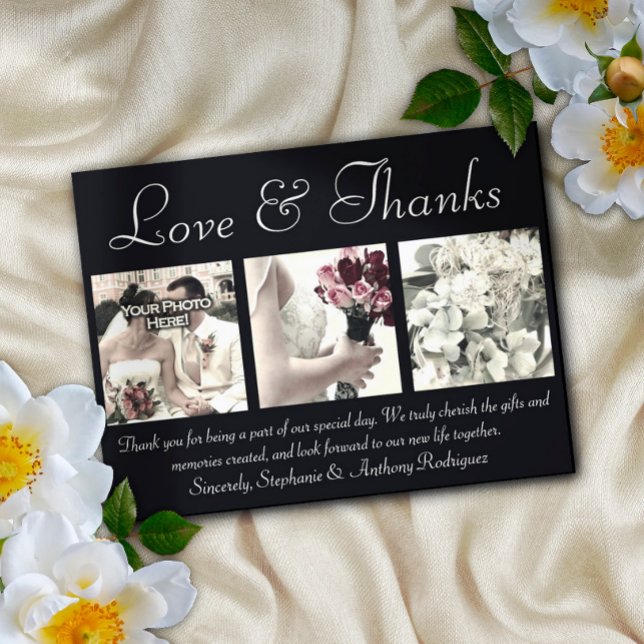 Amor/Gracias Boda Personalizada Gracias Tarjeta 3  (Subido por el creador)