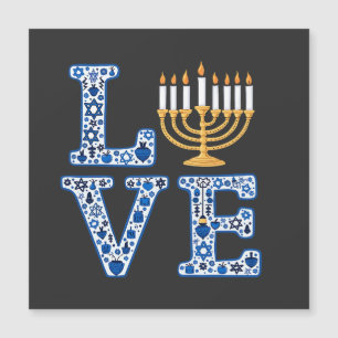 Amor Hanukkah Fiesta Judía Menorá