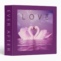 Amor hasta después de que los cisnes violeta púrpu