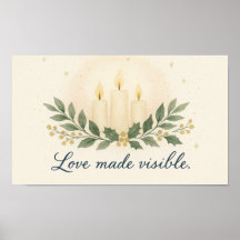 Amor Hecho Visible — Póster de Navidad