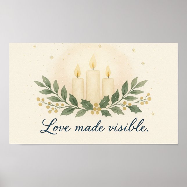 Amor Hecho Visible — Póster de Navidad (Frente)