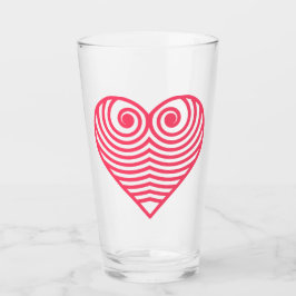 Amor Hipnótico – Corazón Contorneado Rojo Minimali