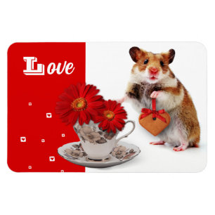 Amor. Imán de regalo del Día de la Madre de Hamste