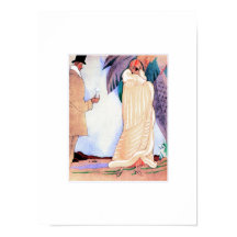 Amor. Impresión Art Deco de época