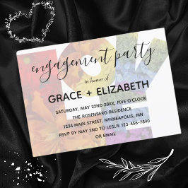 AMOR Invitación a la fiesta de compromiso de Bodas
