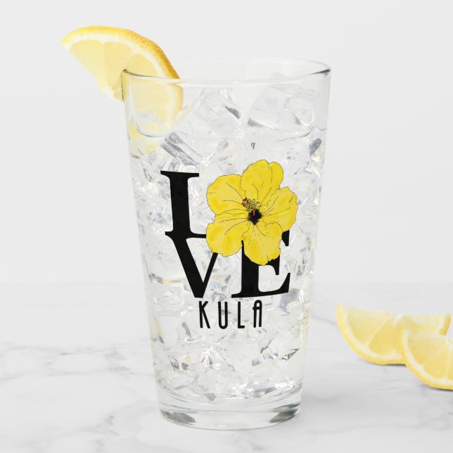 AMOR Kula Amarillo Hibiscus (Anverso (hielo))