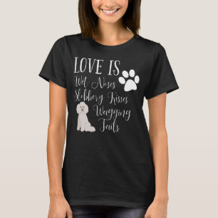 Amor lindo de la camiseta I del perro de caniche