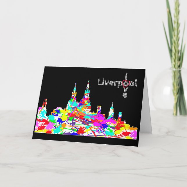 Amor Liverpool - tarjeta de felicitación del (Anverso)
