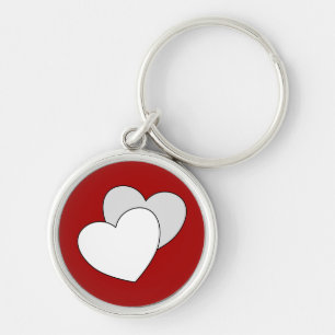 Amor - llavero de dos corazones