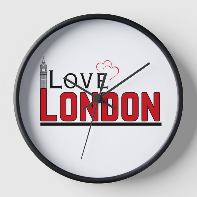 amor londres nuevos diseños de reloj de pared 2025 (Anverso)
