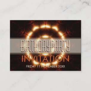 Amor Luces Círculo tamaño de bolsillo Invitacion