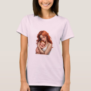 Amor madre y bebé - Corazón de conexión camiseta
