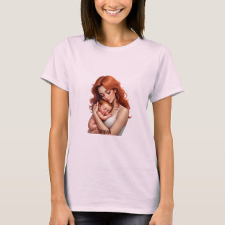 Amor madre y bebé - Corazón de conexión camiseta