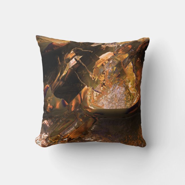 Amor metalizado dañado 2 almohada (Anverso)