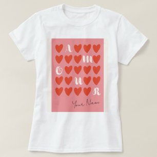 Amor Minimalista moderno simple camiseta de San Va