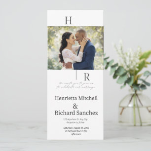 Amor moderno: diseño de invitación a la boda Minim