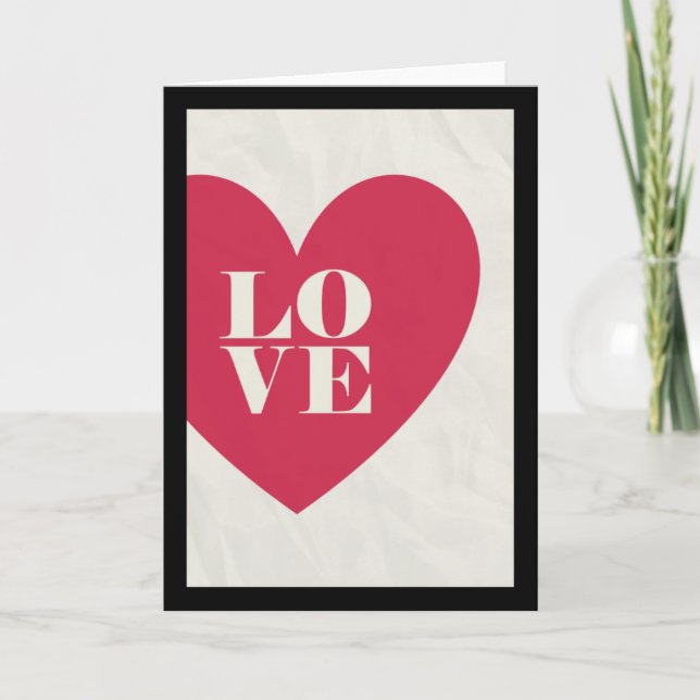 Amor moderno - tarjeta del el día de San Valentín (Anverso)