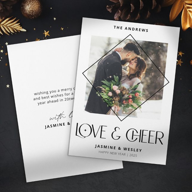 Amor Moderno y Pareja de Cheer Foto Navidad (Subido por el creador)