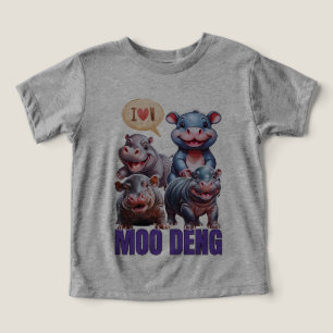 Amor moo Deng Thai divertido bebé hippo
