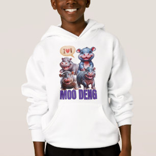 Amor moo Deng Thai divertido bebé hippo