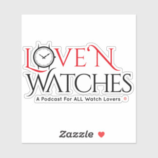 Amor ‘N Relojes VInyl 4" x 4" Pegatina vinílico