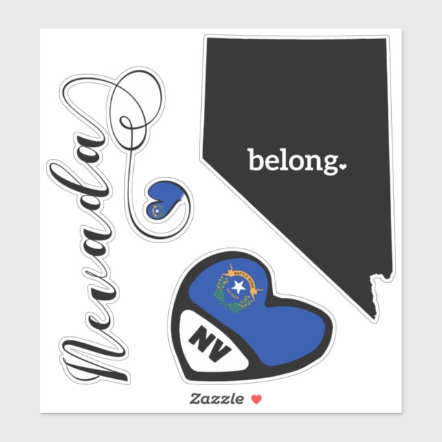 Amor Nevada, 3 diseños, morir Pegatinas de corte (Hoja)